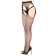 Колготки сетка с имитацией чулок One Size Daring Intimates, черные