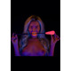Стек Taboom Glow In the Dark, светится в темноте, розово-черный, 49 см
