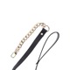 Поводок цепь с петлей из искусственной кожи Statement Leash золотистый, 75 см