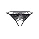 Кружевные трусики с открытой интимной зоной Inez Daring Intimates, черные, S/M