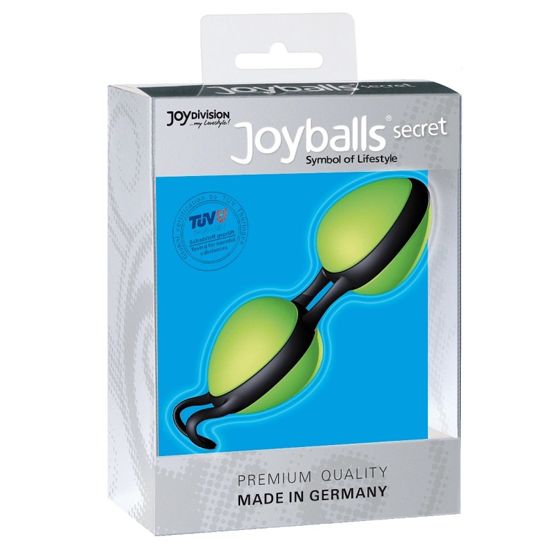 Вагинальные шарики Joyballs secret, Зелено-черные