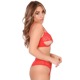 Трусики с цветочной аппликацией и открытым доступом Daring Intimates черный, S/M