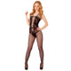 Комбинезон кружевной с открытым доступом Daring Intimates Hex and Lace Net Bodystocking, черный