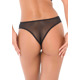 Трусики кружевные Daring Intimates с декоративными бретелями, черный, S/M