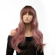 Парик длинный волнистый с челкой Fetish Hair омбре розовый, 65 см