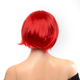 Парик каре с челкой Fetish Hair, красный, 25 см