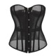 Корсет из сетки Star Night Grid Corset с крючками и шнуровкой, черный, L (без коробки)