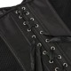 Корсет из сетки Star Night Grid Corset с крючками и шнуровкой, черный, L (без коробки)