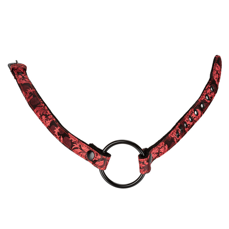 Кляп-кольцо Scandal от California Exotic Novelties красно-черный