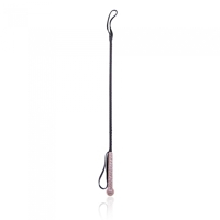 Стек с алмазами натуральная кожа DS Fetish Whip diamond pink