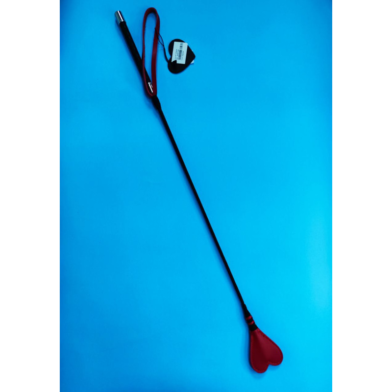 Стек DS Fetish Crop heart red leather