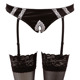 Костюм горничной Cottelli Collection Maid Set, 6 предметов, черно-белый, M
