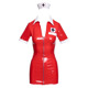 Костюм медсестры красный виниловый Black Level Vinyl Nurse 2 предмета, XL