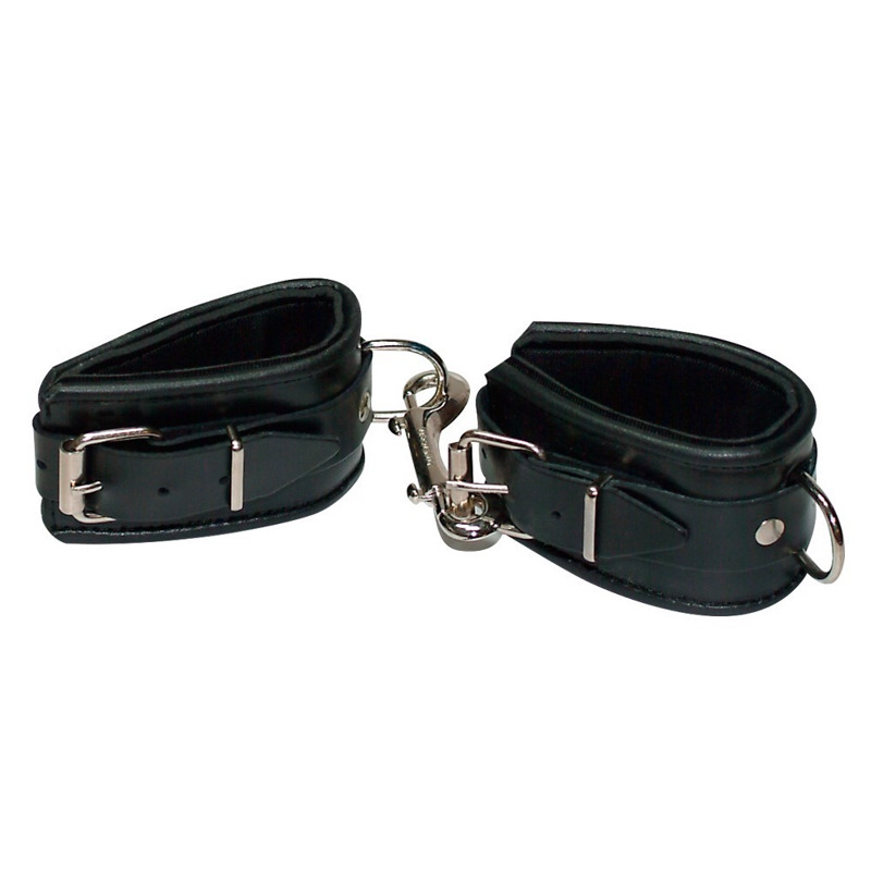 Наручники кожаные Zado FETISH Leather Cuffs с мягкой подкладкой внутри, черные