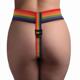Трусики для страпона радужные Strap U Take the Rainbow Universal