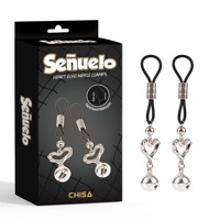 Зажимы на соски CHISA Senuelo Heart Echo Nipple Clamps с колокольчиками Зажимы на соски CHISA Senuelo Heart Echo Nipple Clamps с колокольчиками