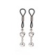 Зажимы на соски CHISA Senuelo Heart Echo Nipple Clamps с колокольчиками