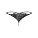 Стринги с жемчугом S/M Daring Intimates, черные