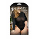 Классическое черное боди Queen Size Vixen