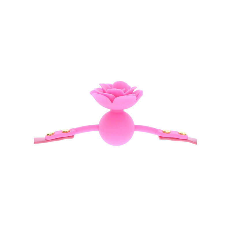 Кляп силиконовый Розочка Taboom Rose Ball Gag, розовый