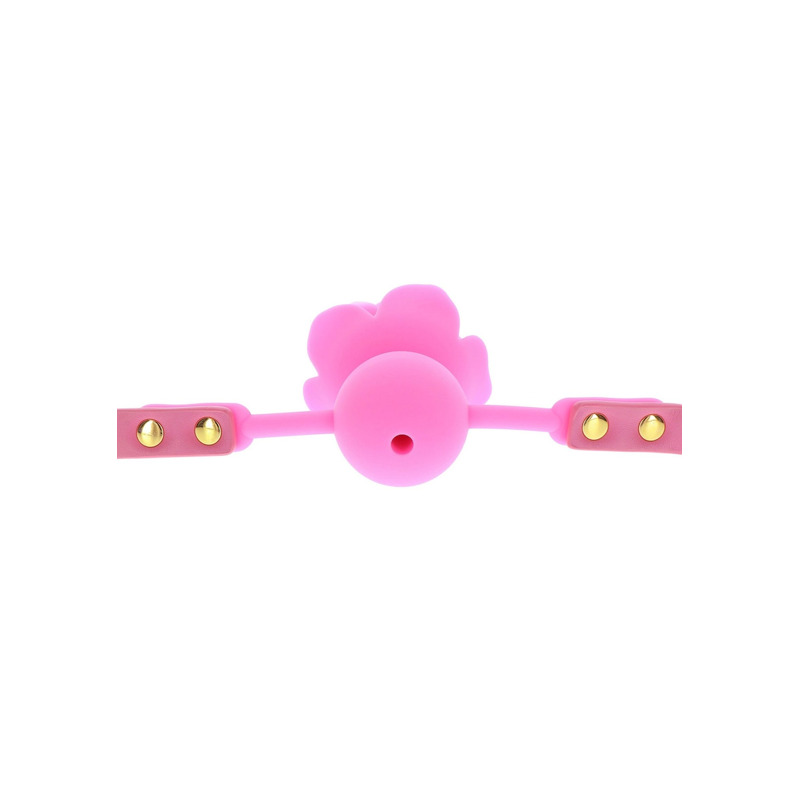 Кляп силиконовый Розочка Taboom Rose Ball Gag, розовый
