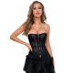 Корсет из сетки Star Night с крючками и шнуровкой, черный, S (без коробки)