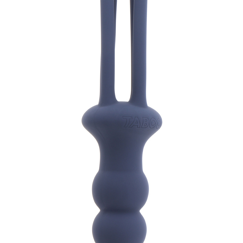Кнут с держателем в виде анальной пробки Taboom Silicone Supreme, синий