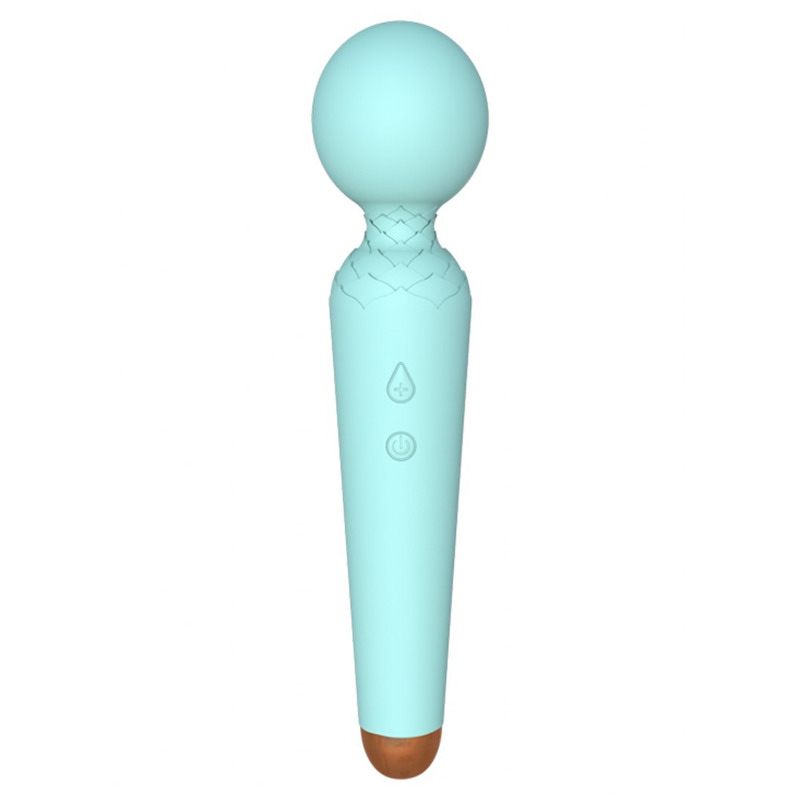 Вибро-Микрофон голубой Rechargeable Power Wand USB 10 Functions