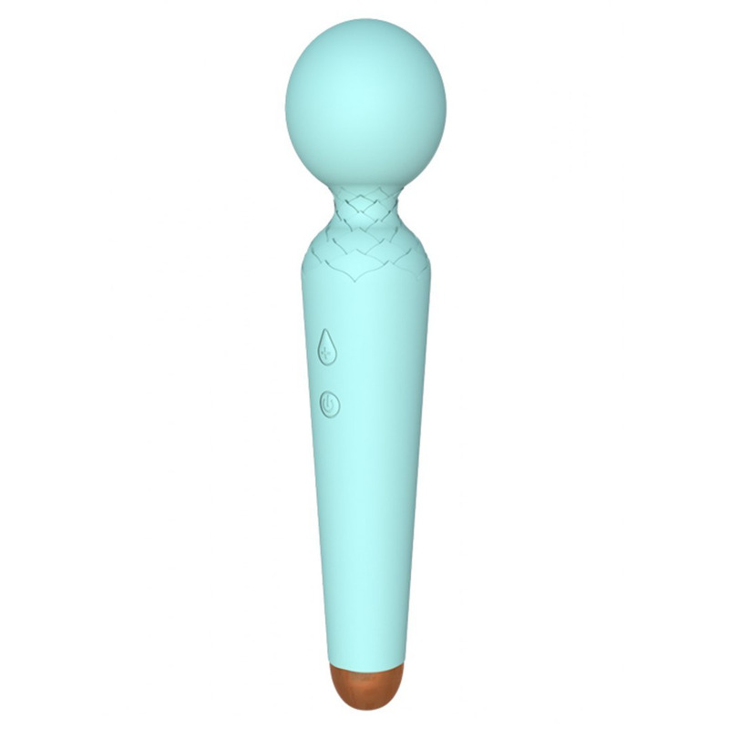 Вибро-Микрофон голубой Rechargeable Power Wand USB 10 Functions