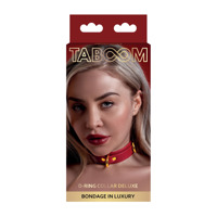 Ошейник с фиксаторами Taboom, красный