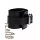 Широкий ошейник с наручниками и цепью Taboom Luxury Bondage Essentials, черный