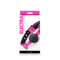 Кляп-шарик NS Novelties Electra, розовый