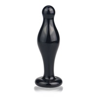 Стеклянная Анальна пробка 4,5" Glass Romance Black
