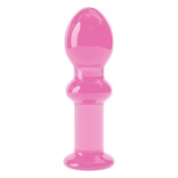 Стеклянная Анальная пробка 4,5" Glass Romance Pink