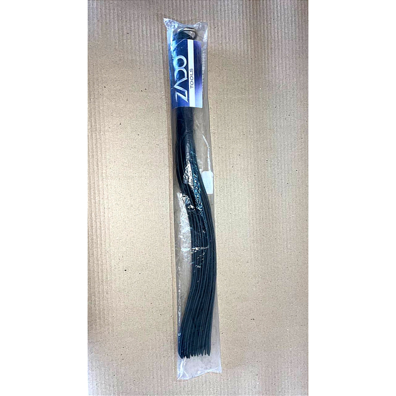 Флоггер с заклепками на рукоятке ZADO TOOLS кожаный, черный