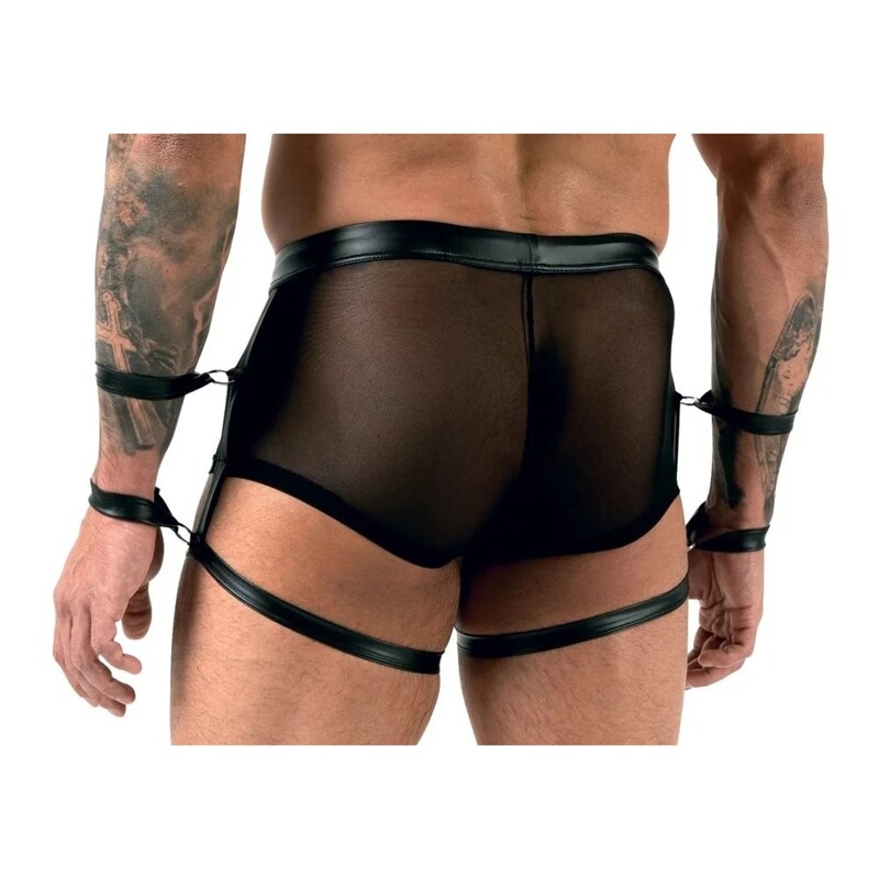 Мужские трусы с фиксаторами на руки Sven Joy Ment Men's Pants, черный, S
