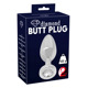 Анальная пробка с камнем You2Toys Jewel Buttplug, серебристая, Small