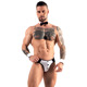 Мужской костюм Sven Joy Men's Jock Briefs из трех предметов, черно-белый, размер S