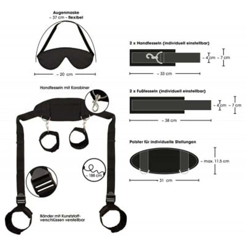 Набор БДСМ Bad Kitty Neck-Wrist-Ankle Res