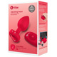 Анальная пробка с вибрацией и пультом управления B-Vibe Vibrating Heart Plug M/L Red