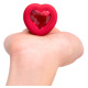 Анальная пробка с вибрацией и пультом управления B-Vibe Vibrating Heart Plug M/L Red