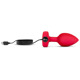 Анальная пробка с вибрацией и пультом управления B-Vibe Vibrating Heart Plug M/L Red