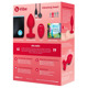 Анальная пробка с вибрацией и пультом управления B-Vibe Vibrating Heart Plug M/L Red