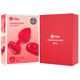 Анальная пробка с вибрацией и пультом управления B-Vibe Vibrating Heart Plug M/L Red