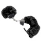 Наручники DS Fetish Plush handcuffs, металл с мехом, черные
