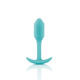Бесшовная силиконовая анальная пробка с утяжелением B-Vibe - Snug Plug 1 зеленая