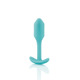 Бесшовная силиконовая анальная пробка с утяжелением B-Vibe - Snug Plug 1 зеленая