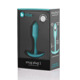 Бесшовная силиконовая анальная пробка с утяжелением B-Vibe - Snug Plug 1 зеленая