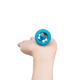 Анальная пробка с вибрацией и камнем B-Vibe - Vibrating Jewel Plug S/M, синяя