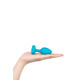 Анальная пробка с вибрацией и камнем B-Vibe - Vibrating Jewel Plug S/M, синяя